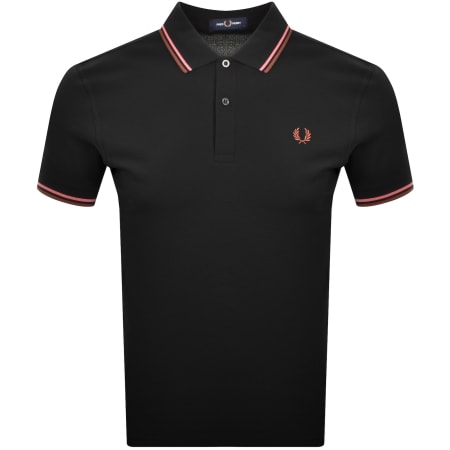 Fred Perry Twin Tipped Polo T Shirt Black | Mainline